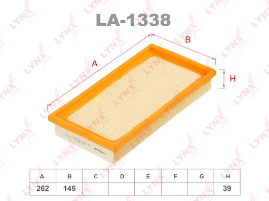 Filtre à air LYNXAUTO LA-1338