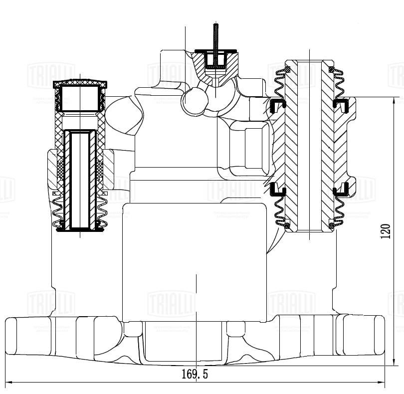 Étrier de frein TRIALLI CF 052310