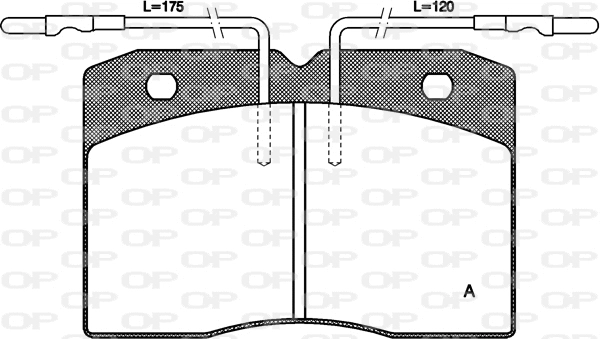 Kit de plaquettes de frein, frein à disque OPEN PARTS BPA0211.04