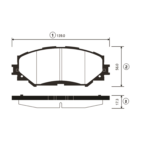Kit de plaquettes de frein, frein à disque CTR GK1062
