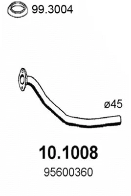 Tuyau d'échappement ASSO 10.1008
