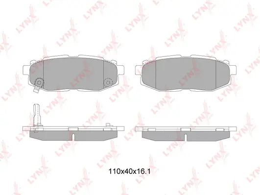 Kit de plaquettes de frein, frein à disque LYNXAUTO BD-7114