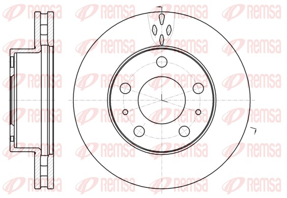 Disque de frein REMSA 61016.10