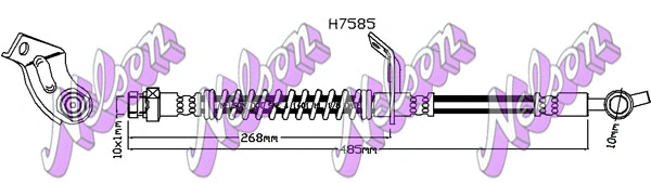 Flexible de frein KAWE H7585