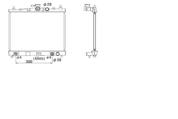 Radiateur, refroidissement du moteur ORDONEZ 2064087