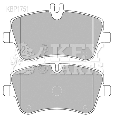 Kit de plaquettes de frein, frein à disque KEY PARTS KBP1751