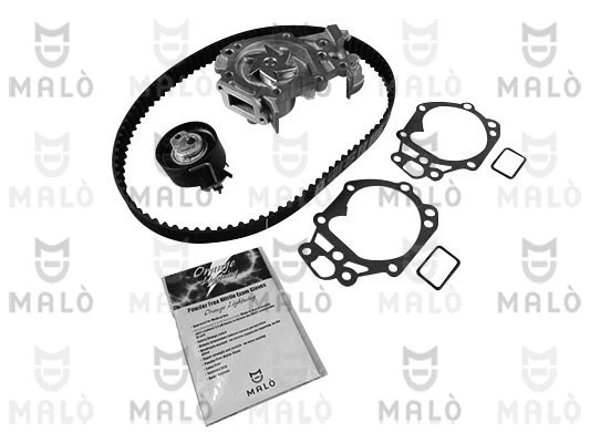 Pompe à eau + kit de courroie crantée AKRON-MALÒ 1555066