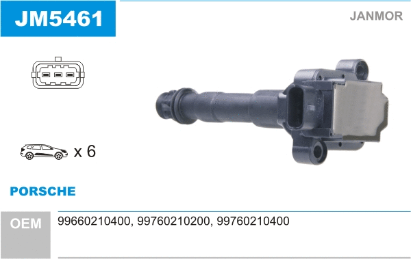 Bobine d'allumage JANMOR JM5461