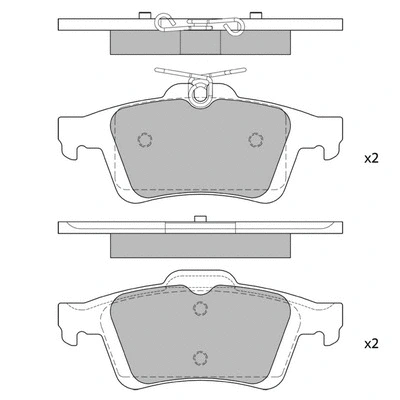 Kit de plaquettes de frein, frein à disque HAGEN GP2091