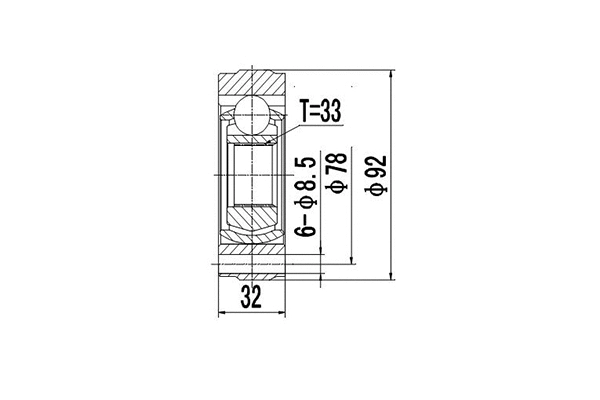 Jeu de joints, arbre de transmission DYNAMATRIX DCV653001