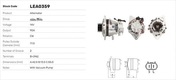 Alternateur LUSA LEA0359