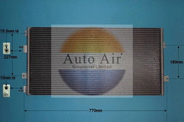 Condenseur, climatisation AUTO AIR GLOUCESTER 16-9643