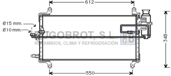 Condenseur, climatisation BUGOBROT 62-FT5128