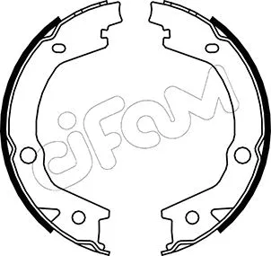 Jeu de mâchoires de frein, frein de stationnement CIFAM 153-184