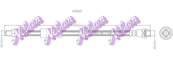 Flexible de frein KAWE H5869
