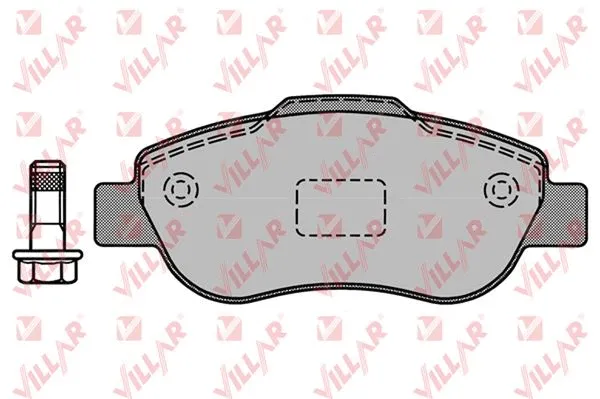 Kit de plaquettes de frein, frein à disque VILLAR 626.1240