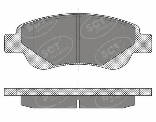 Kit de plaquettes de frein, frein à disque SCT - MANNOL SP 609 PR