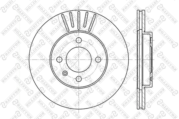 Disque de frein STELLOX 6020-9934V-SX