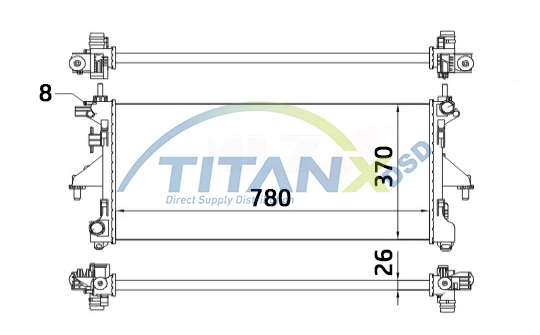 Radiateur, refroidissement du moteur TitanX RD359015