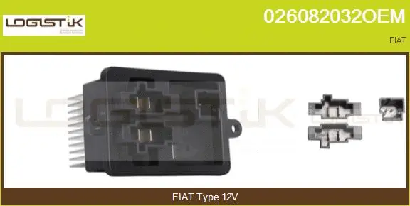 Résistance, pulseur d'air habitacle LGK 026082032OEM