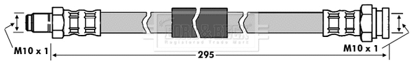 Flexible de frein BORG & BECK BBH7568