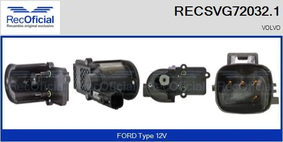 Vanne EGR RECOFICIAL RECSVG72032.1