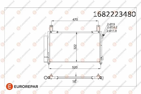 Condenseur, climatisation EUROREPAR 1682223480