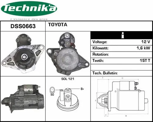 Démarreur Technika DSS0663