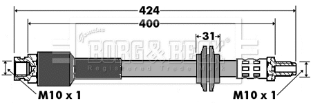 Flexible de frein BORG & BECK BBH7426