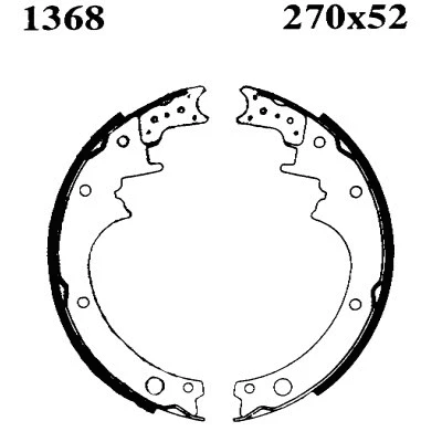 Jeu de mâchoires de frein BSF 01368