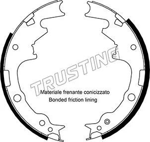 Jeu de mâchoires de frein TRUSTING 088.232
