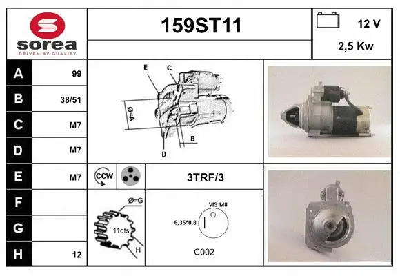 Démarreur STARTCAR 159ST11
