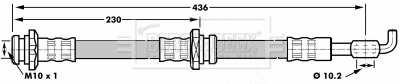Flexible de frein BORG & BECK BBH7062