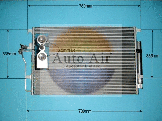 Condenseur, climatisation AUTO AIR GLOUCESTER 16-1381