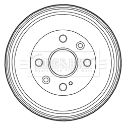 Tambour de frein BORG & BECK BBR7223