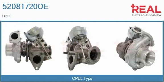 Turbocompresseur, suralimentation REAL 52081720OE
