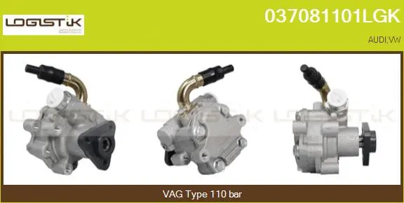 Pompe hydraulique, direction LGK 037081101LGK