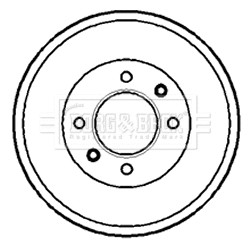 Tambour de frein BORG & BECK BBR7072