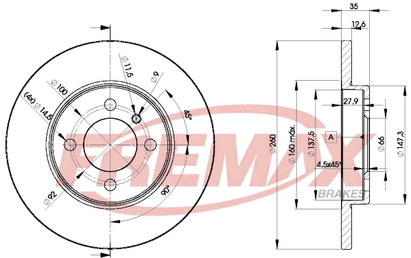 Disque de frein FREMAX BD-4747