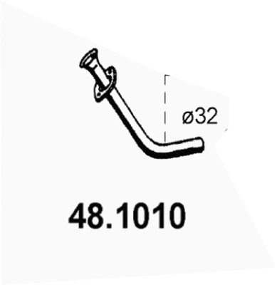 Tuyau d'échappement ASSO 48.1010