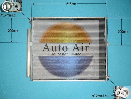 Condenseur, climatisation AUTO AIR GLOUCESTER 16-8921