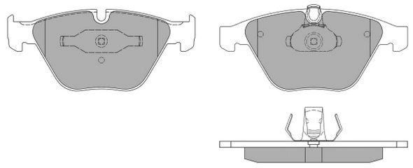 Kit de plaquettes de frein, frein à disque FREMAX FBP-1574