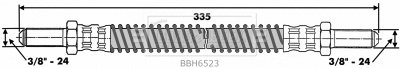 Flexible de frein BORG & BECK BBH6523
