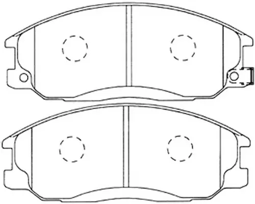 Kit de plaquettes de frein, frein à disque FIT FP0864