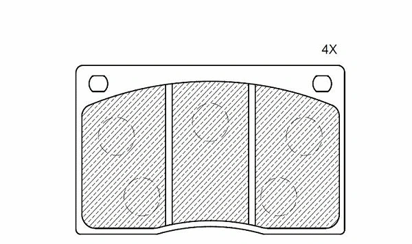 Kit de plaquettes de frein, frein à disque KLAXCAR FRANCE 24347z