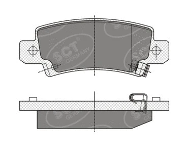 Kit de plaquettes de frein, frein à disque SCT - MANNOL SP 350 PR