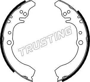 Jeu de mâchoires de frein TRUSTING 026.348