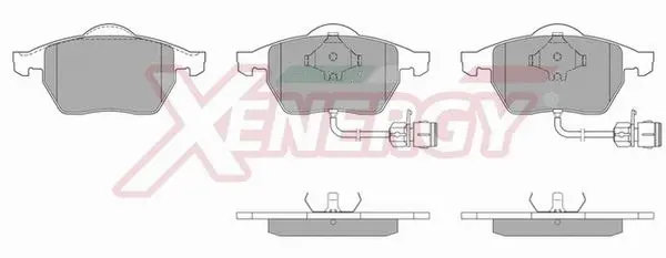 Kit de plaquettes de frein, frein à disque AP XENERGY X40483