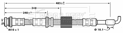 Flexible de frein BORG & BECK BBH7208