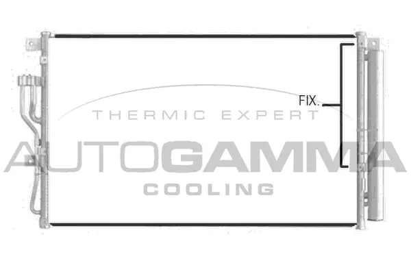 Condenseur, climatisation AUTOGAMMA 107387